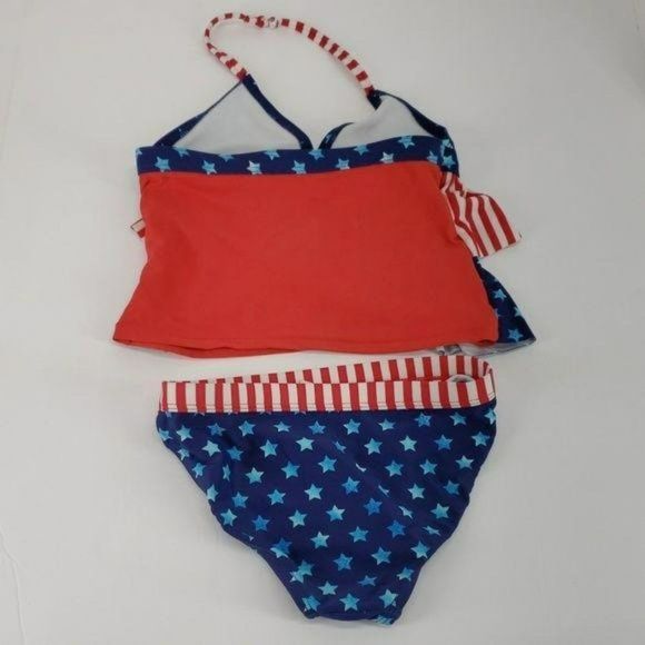Ocean Pacific Bikini Stars & Stripes 6/6x Swimwear Swim Suit - Picture 5 of 5